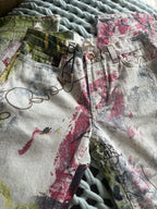 Rare Find!! Roberto Cavalli Rose Leopard Graffiti Jeans Small