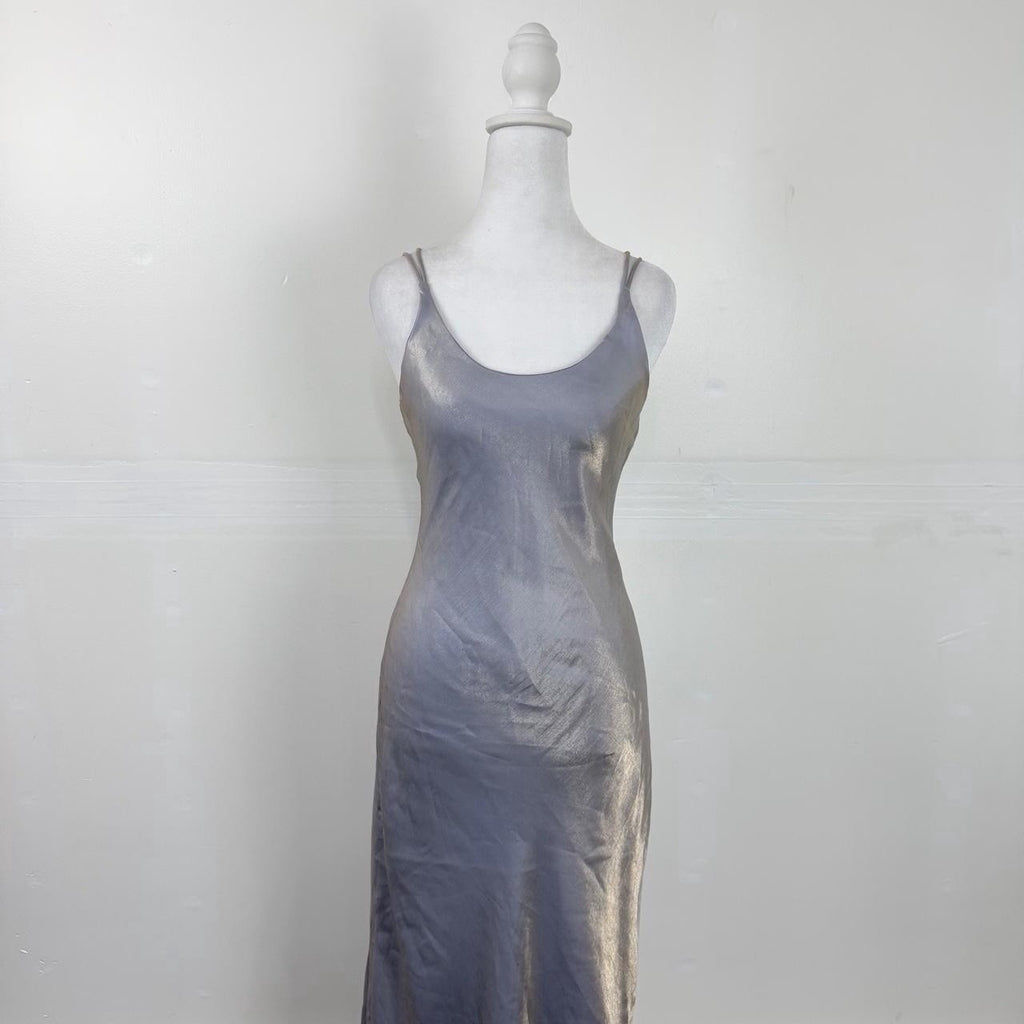 Jump 1990s Purple Metallic Iridescent Formal Gown Size 5-6