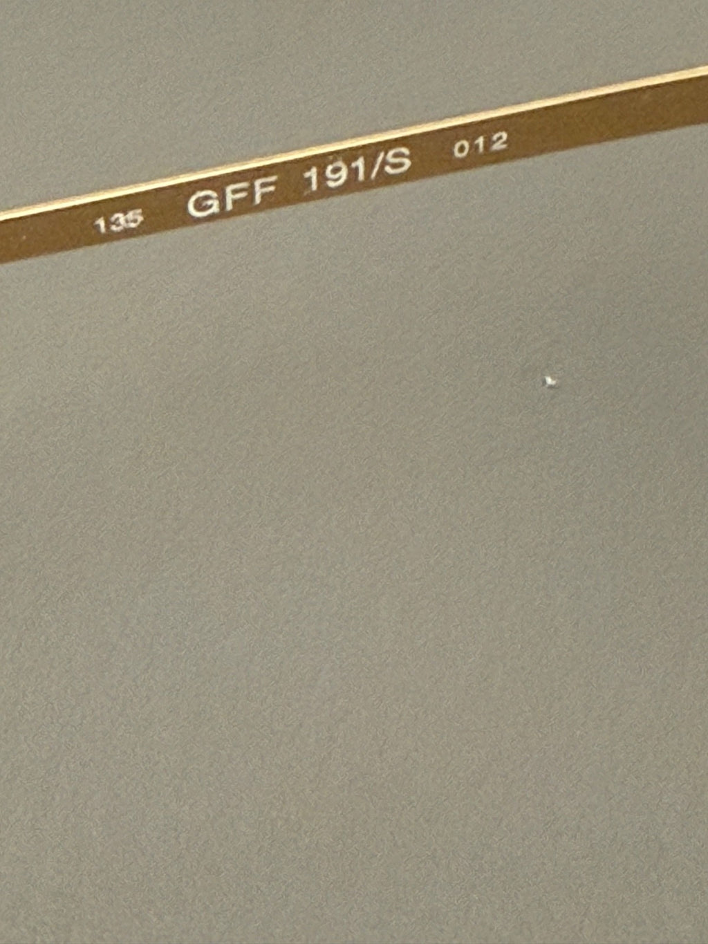 Gianfranco Ferre 1990's VINTAGE Cat Eye Sunglasses 191/S 012 Gold Half Rim