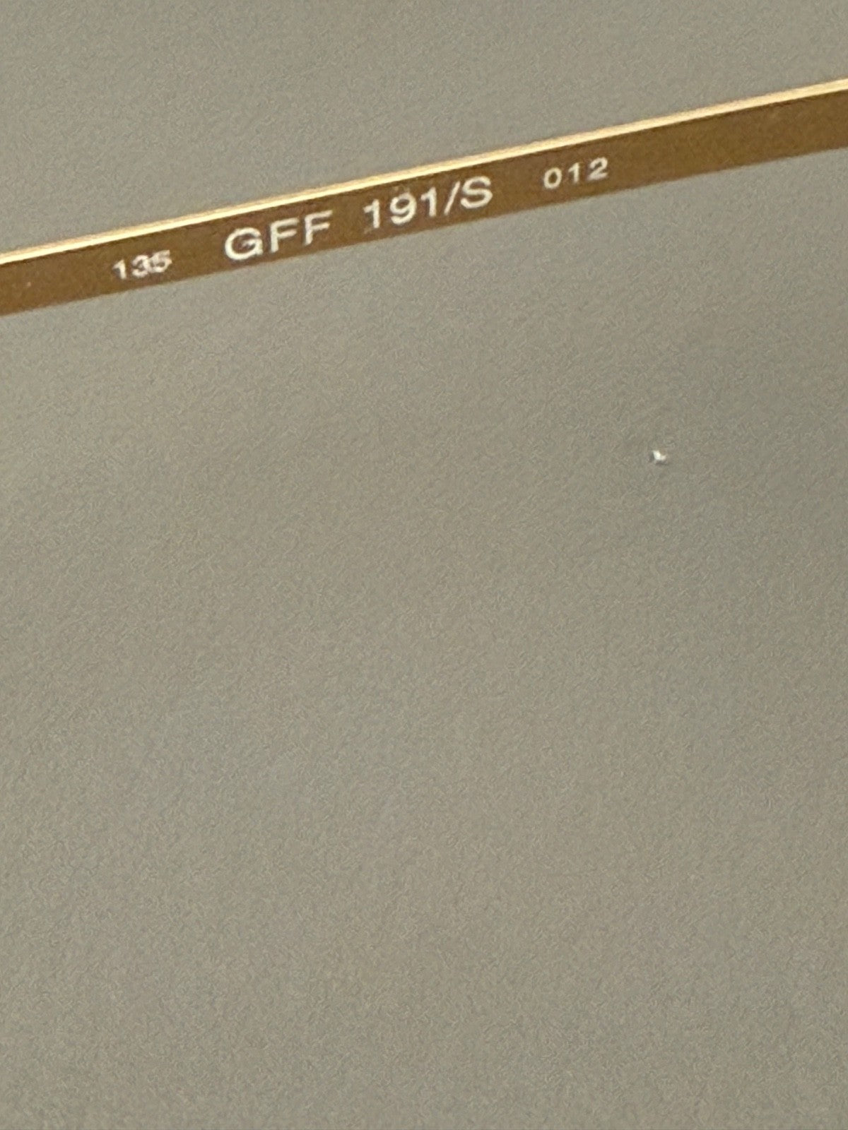 Gianfranco Ferre 1990's VINTAGE Cat Eye Sunglasses 191/S 012 Gold Half Rim