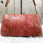 Bottega Veneta Embossed Python Leather Shoulder Bag