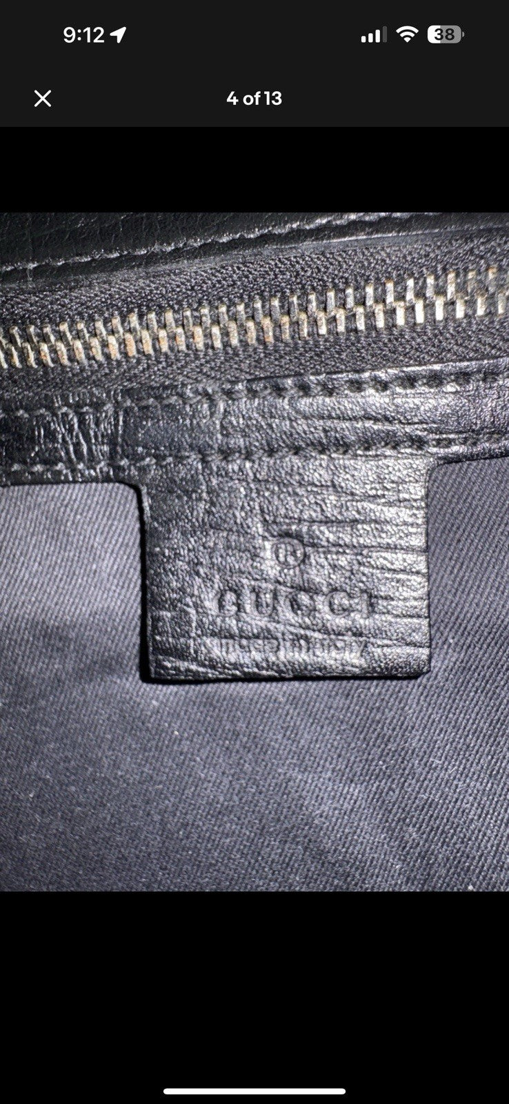 Black Gucci shoulder bag 2003 Tom Ford horsebit detail