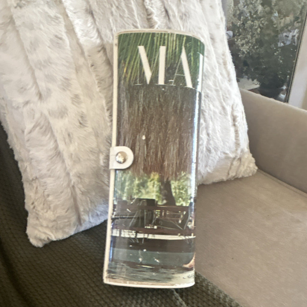 Vintage Clutch with April 1976 Madame Germany Magazine Cover