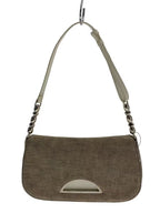 DIOR Malice Pearl Beige Khaki Canvas Shoulder Bag
