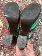 Vintage 1970s Leather Platforms