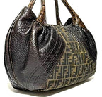 Fendi Zucca Spy Bag Dark Brown Canvas and Leather