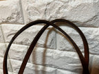 Polo Ralph Lauren Vintage Big Pony Embossed Leather Tote Bag Brown Large