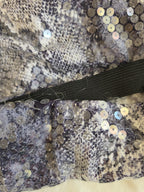 Bebe Vintage Sequin Snakeskin Two Piece Set Small