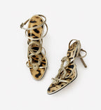Vintage 2000’s Roberto Cavalli Snake Silver Heels