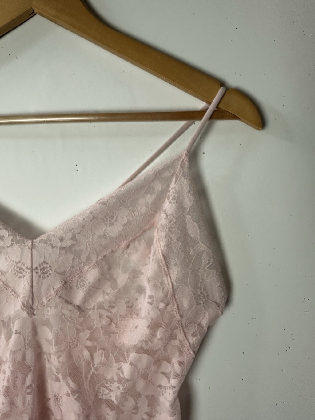 Victorias Secret Lace Chemise Pink Lingerie Slip Dress Babydoll Sheer Coquette M