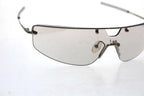 VINTAGE GIANFRANCO FERRE GF58703  SHIELD METAL SUNGLASSES 120 MM ITALY