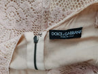 🆓US🛃 Dolce&Gabbana vintage powder-pink lace dress IT 38