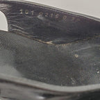 Gucci 1990s Black Leather Slingback Sandals Size 8.5