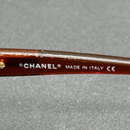 Chanel 4089 236/13 VTG Shield Sunglasses Brown Gradient Italy 120 Used w/ Ser. #