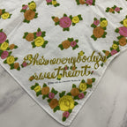 Betty Boop 1990s Floral Bandana White Pink