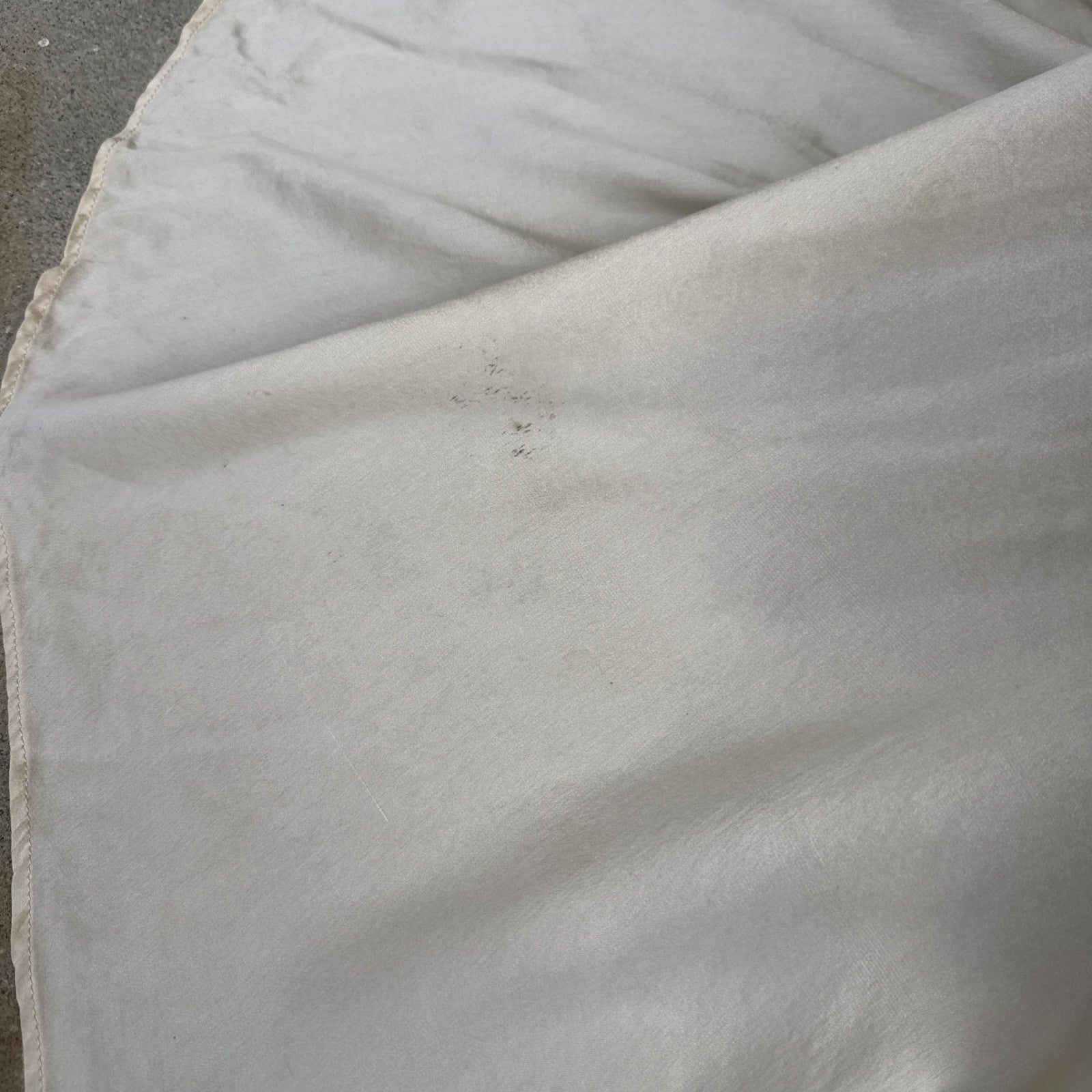 Vintage 1930s White Candlelight Silk Satin Gown Bias Cut Wedding Bridal Dress