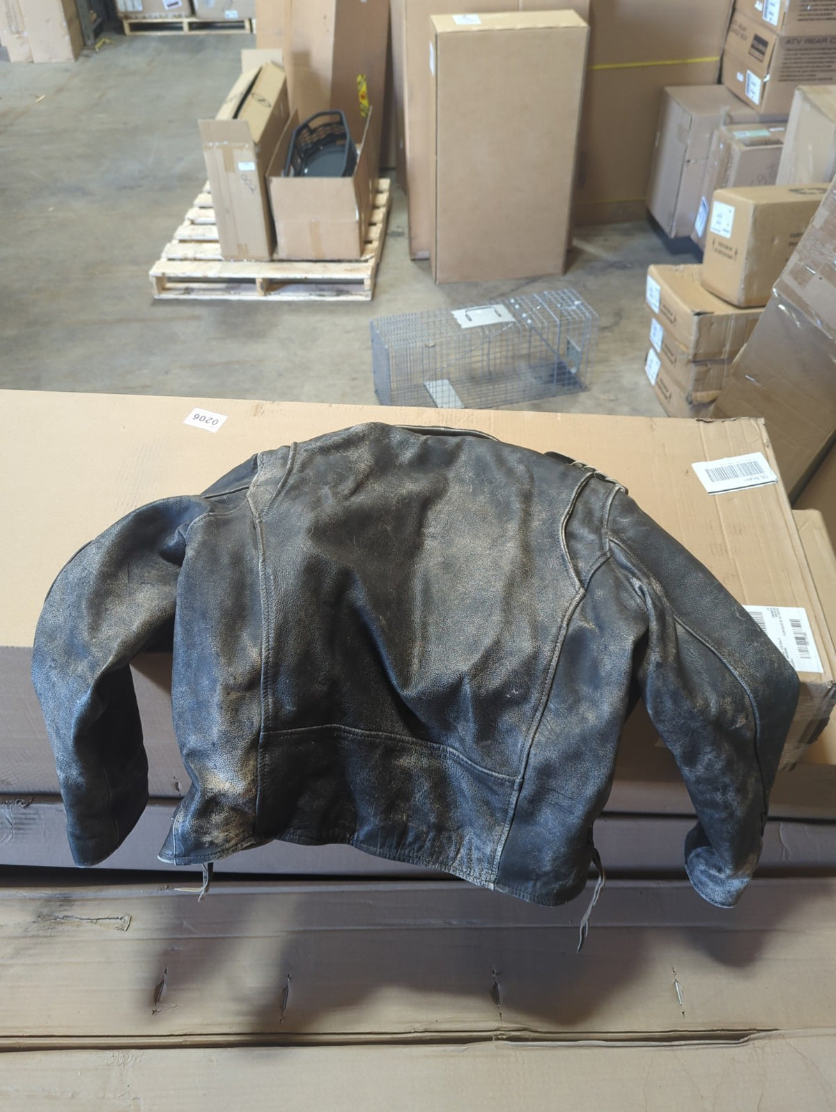 Protech Leather Apparel Biker Jacket Black Size 40