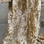 Vintage 1930s Fuzzy Plush Teddy Bear Dressing Gown Robe Coat Art Deco Dress