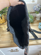 Rugby Ralph Lauren Black Drawstring Bucket Bag Large