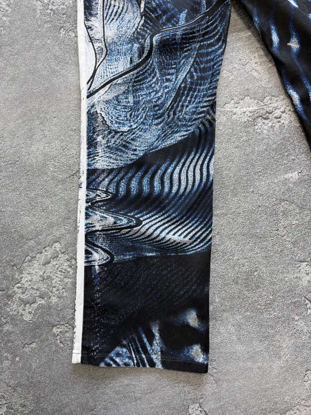 Vintage 2000's Roberto Cavalli Abstract Psychedelic Print Jeans Pants sz XL