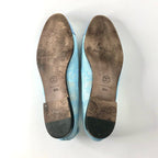Chanel CC Logo Bow Cap Toe Ballerina Flats 38.5
