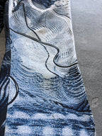 Vintage 2000's Roberto Cavalli Abstract Psychedelic Print Jeans Pants sz XL