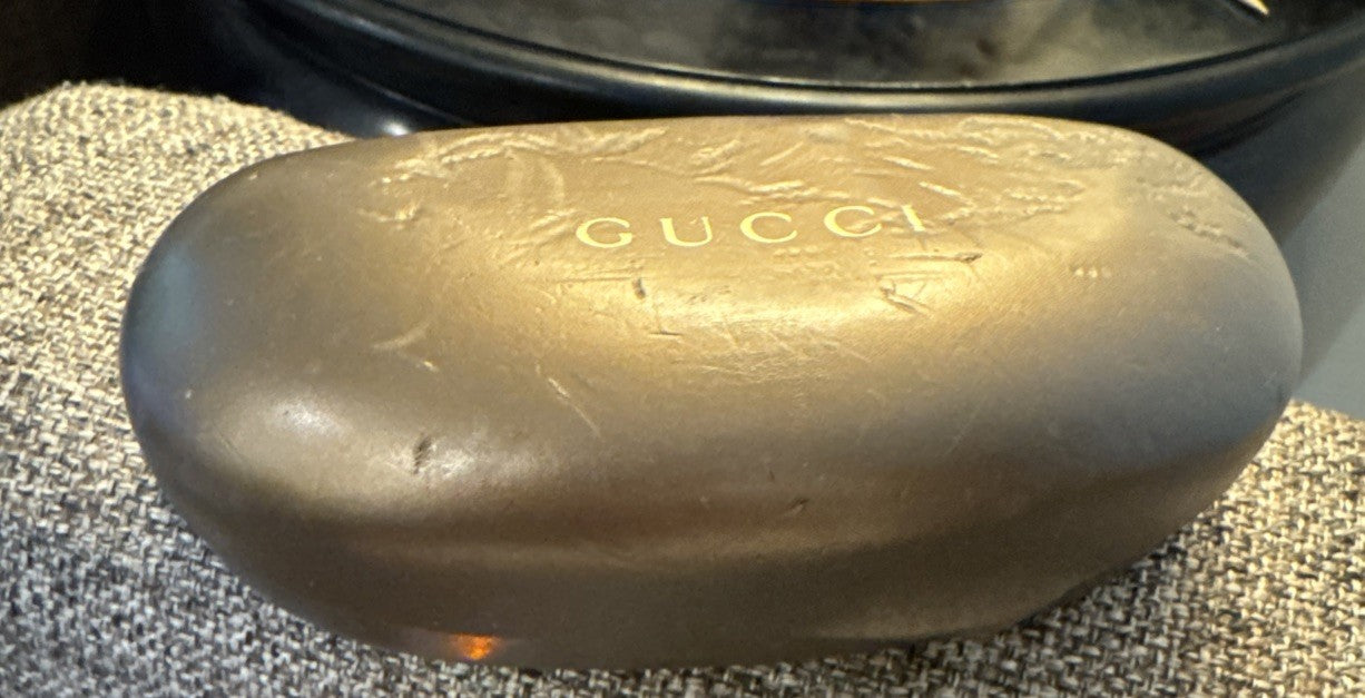 GUCCI Y2K GG2575/S Tortoise Brown Transparent Horsebit Sunglasses