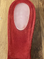 Casadei Red Suede Fringe Stiletto Mule with Tassels - Women's Size 9