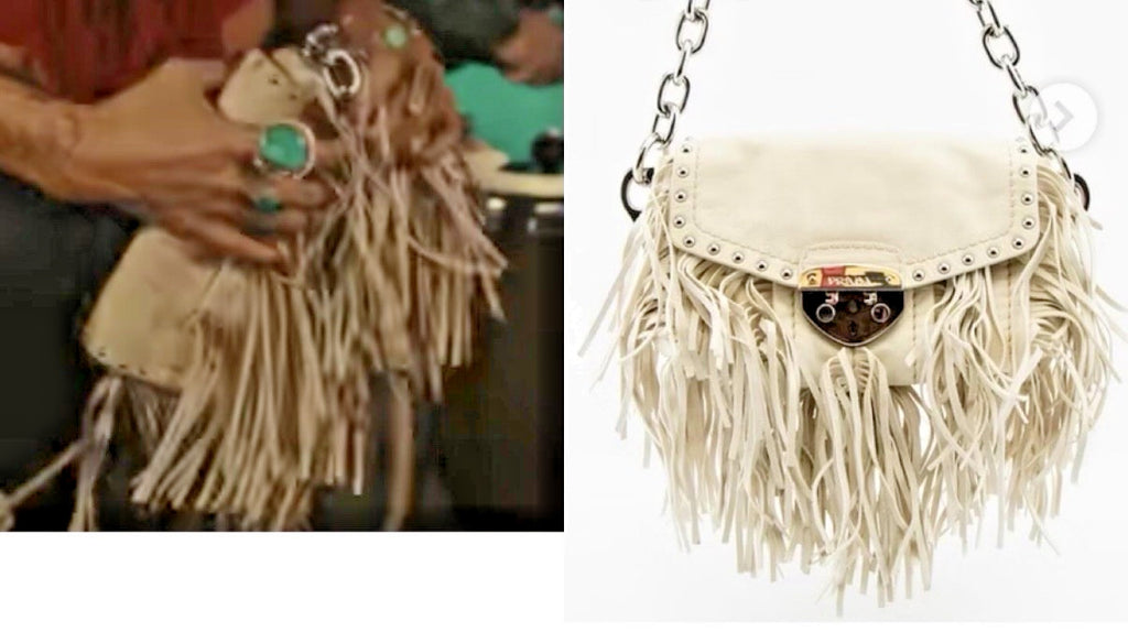 Authentic Prada Fringe Handbag as Seen on Ella Langley  "Choosin' Texas"  Video