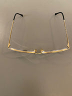 Gianfranco Ferre 1990's VINTAGE Cat Eye Sunglasses 191/S 012 Gold Half Rim