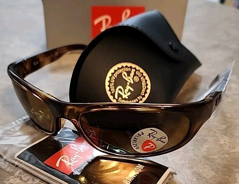 🔥 AUTHENTIC RAY-BAN PREDATOR Vintage HAVANA Polarized Sunglasses RB 4033 642/47