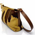 FRANCESCO BIASIA Vintage Animal Print Patchwork  Shoulder Bag