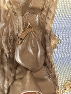 JUDITH LEIBER SWAROVSKI CRYSTAL CELESTRINA GOLD BUTTERFLY BAG MINAUDIERE CLUTCH