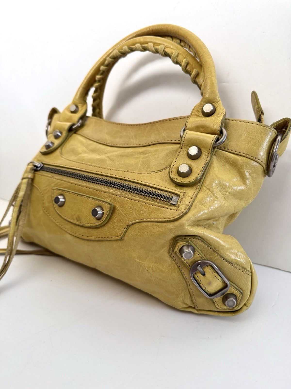 Balenciaga The City Mini 2Way Hand Bag Leather Y2K Vintage 90s Rare