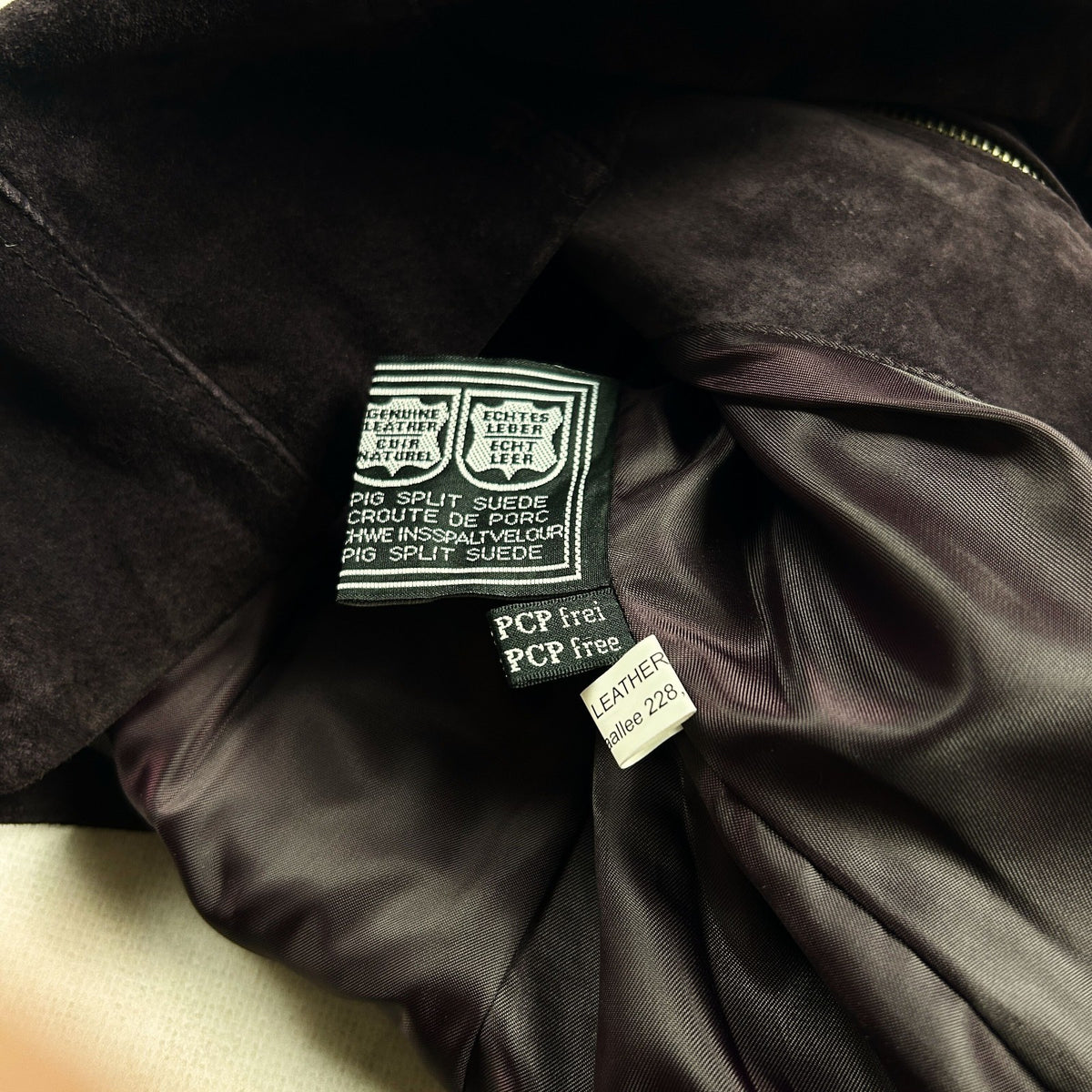 Vintage Y2K Genuine Suede Leather Jacket with Snakeskin Panel Moto