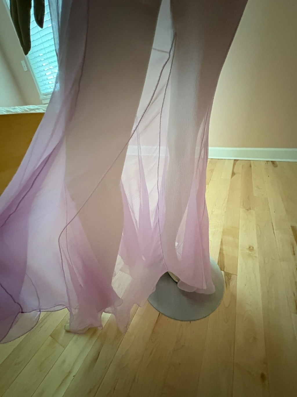 Dolce & Gabbana Silk Chiffon Cocktail Dress in Lilac Size 6