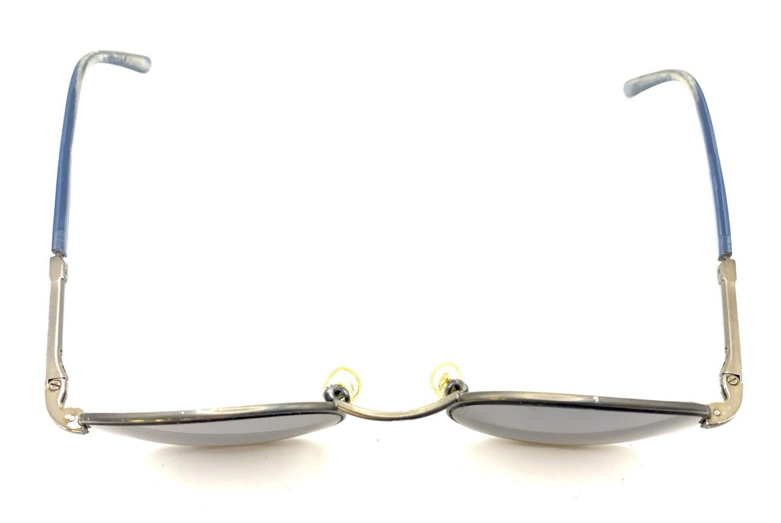 Gucci GG Light Gray Blue Metal Oval Eyeglasses Frames 49-20 Designer Men Women