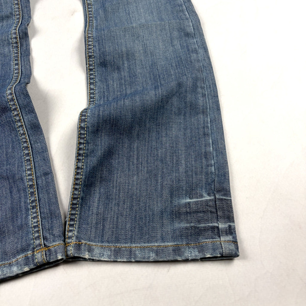 Women's Y2K Light Wash Low Rise Flare Denim Jeans