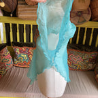 LM Lulu Paris Boho Beaded Silk Cami Top Size M