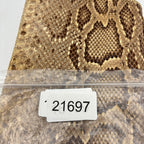 Vintage 1940s Genuine Python Snakeskin Clutch Purse Talon Hand Bag Exotic