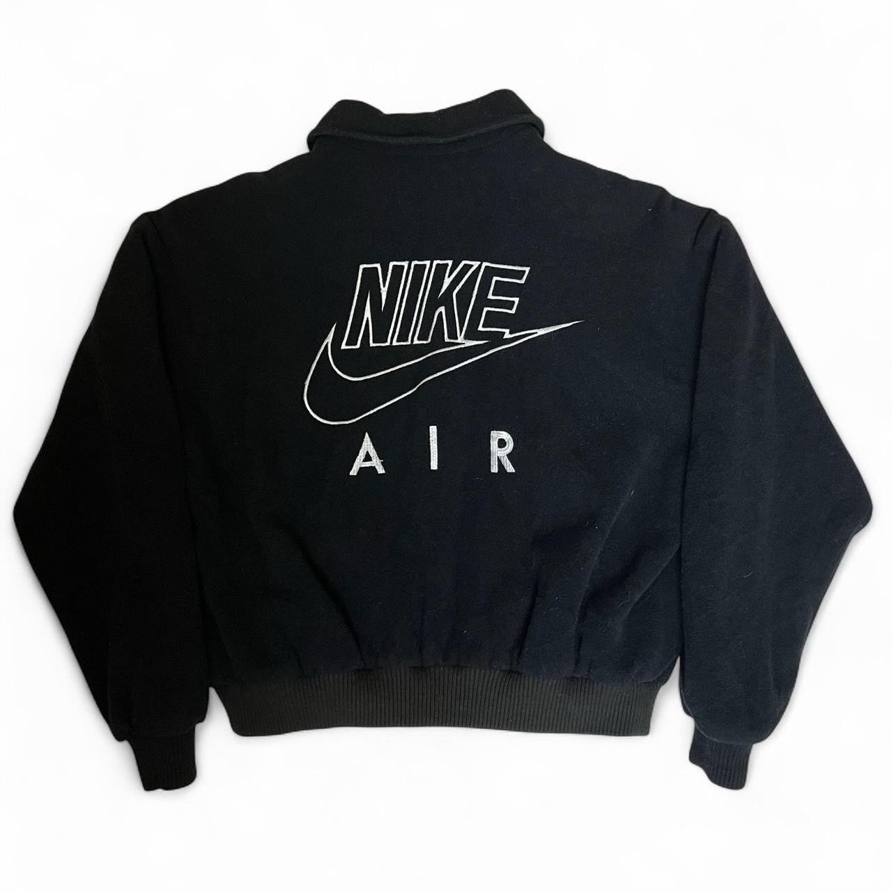 Vintage 90s Nike Air Wool Varsity Jacket Embroidered Rare Mens Size Large