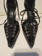 Casadei Patent Leather Corset Heels