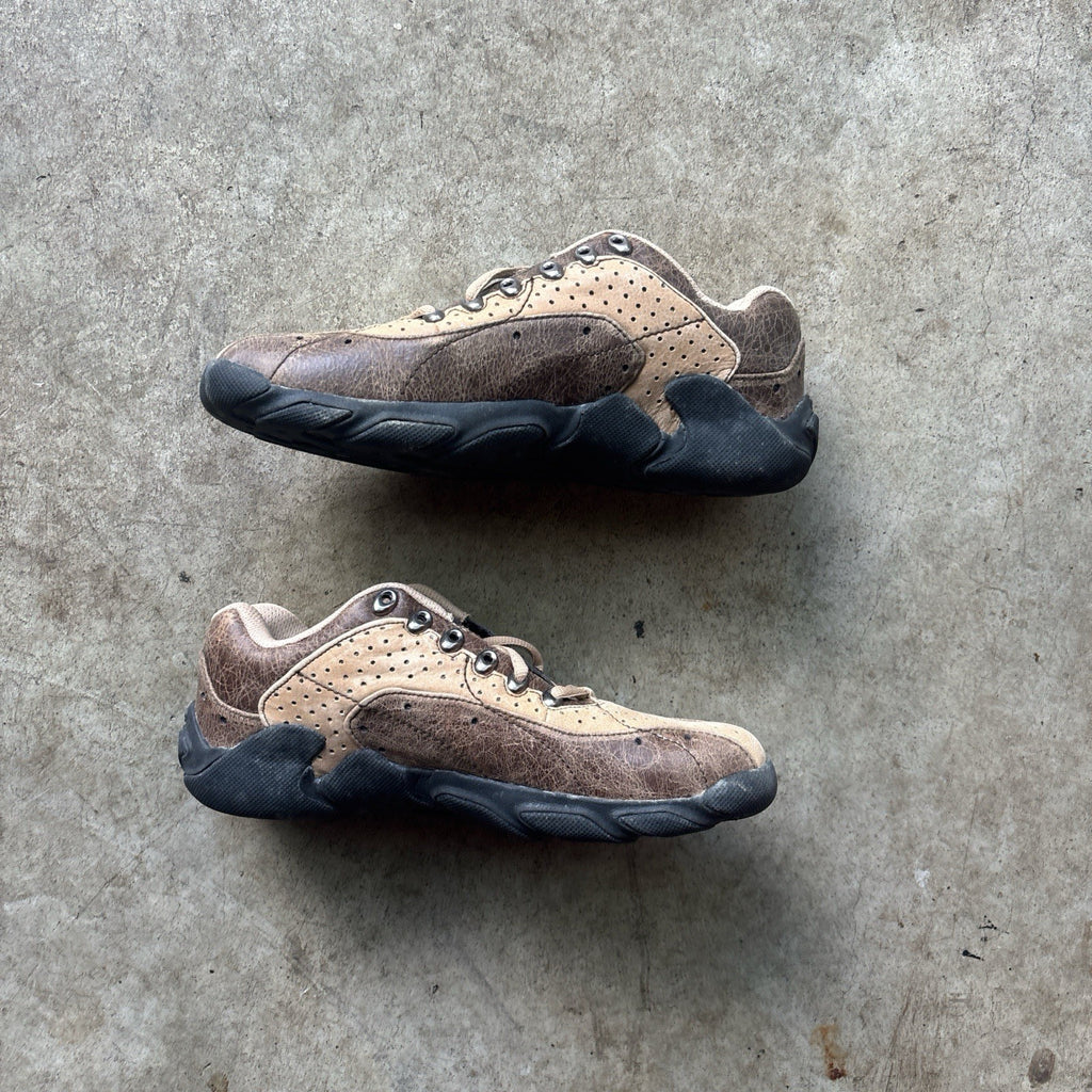 Oakley COIL OVER  Brown/Tan Sneakers Featuring a Leather Upper w/ Awesome Detail