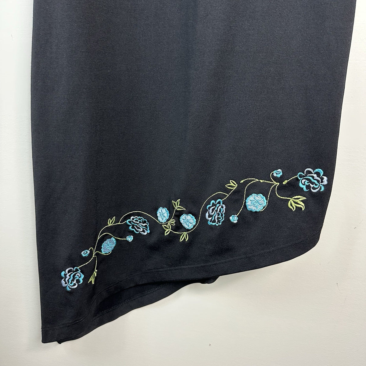 Evolution 1990s Babydoll Dress Small Embroidered Asymmetrical