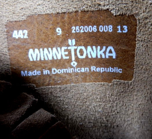 Minnetonka 442 Women's Moccasin US 9 Two Concho Hardsole Brown Suede