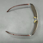 Chanel 4089 236/13 VTG Shield Sunglasses Brown Gradient Italy 120 Used w/ Ser. #