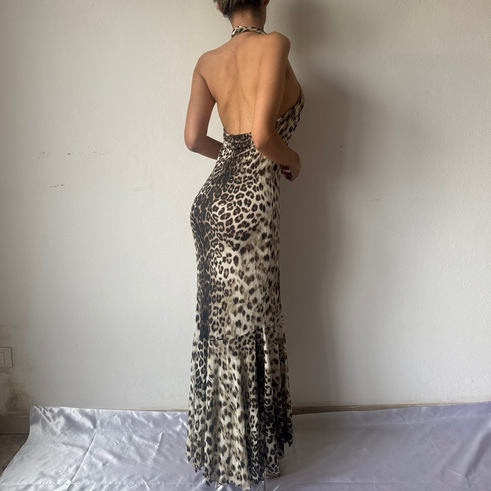 RARE!!! ROBERTO CAVALLI CLASS CAVALLI LEOPARD DRESS FROM 2000’s-