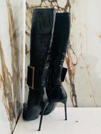 Gianmarco Lorenzi Women Boots  High Heels Eel leather Italian Boots Size 38