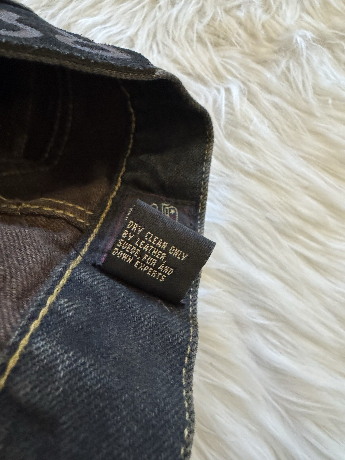 RRL Double RL Ralph Lauren New Studded Suede Denim Jeans Western 34