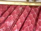 Judith Leiber Clutch Snakeskin RASPBERRY PINK Evening Bag Shoulder Vintage 1980s